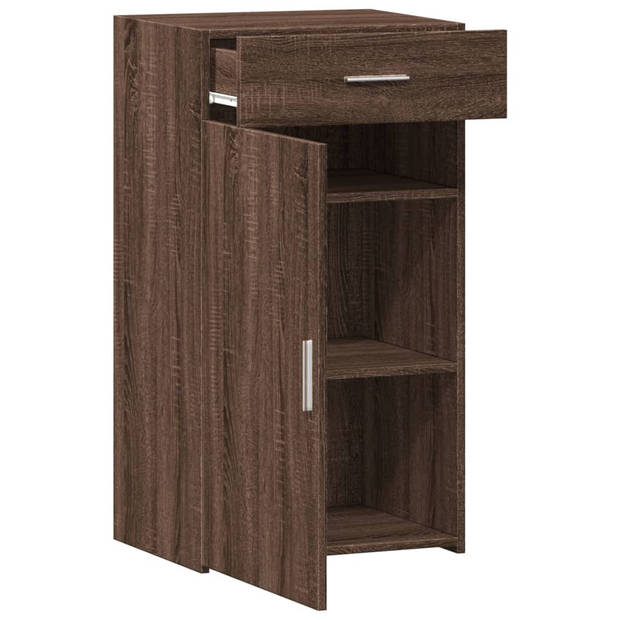 vidaXL Dressoir 50x42,5x93 cm bewerkt hout bruin eikenkleur