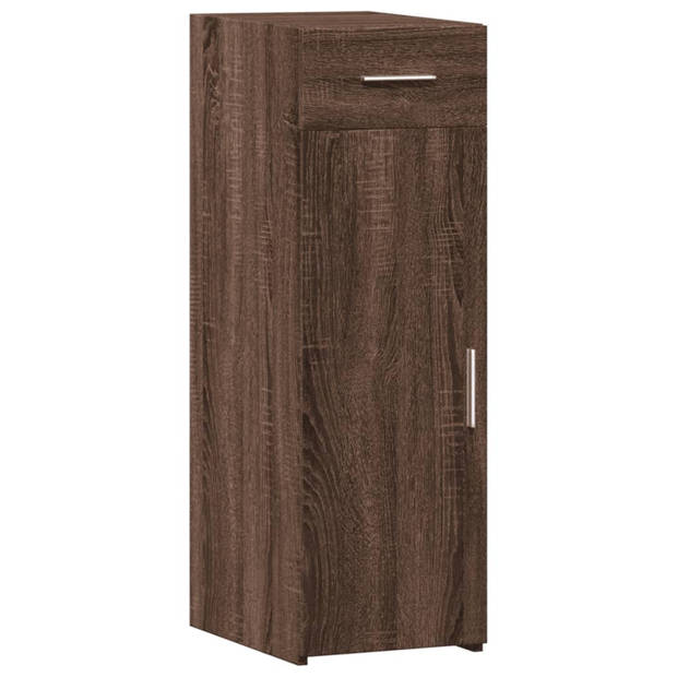 vidaXL Dressoir 30x42,5x93 cm bewerkt hout bruin eikenkleur