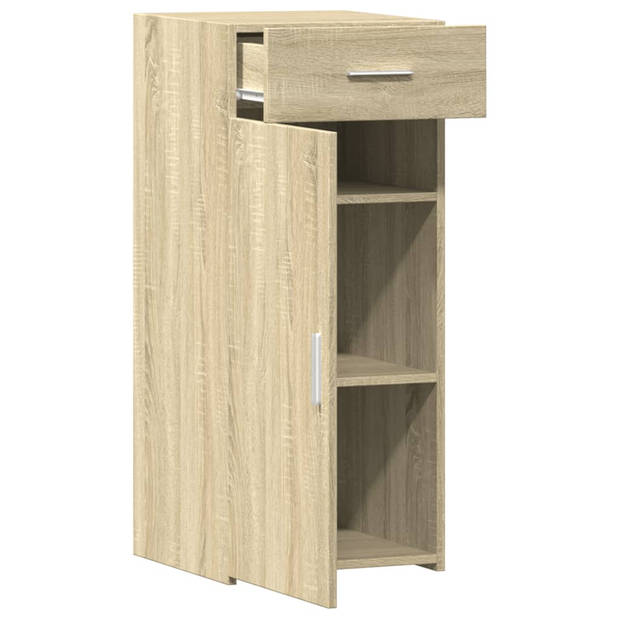 vidaXL Dressoir 40x42,5x93 cm bewerkt hout sonoma eikenkleurig