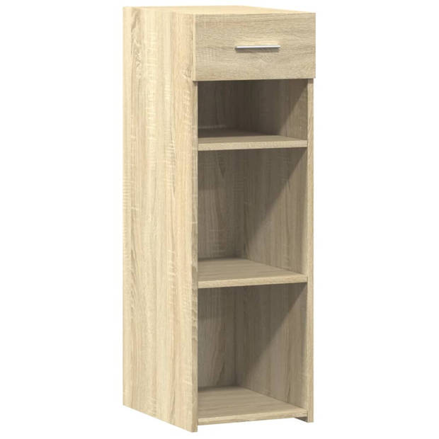 vidaXL Dressoir 30x42,5x93 cm bewerkt hout sonoma eikenkleurig