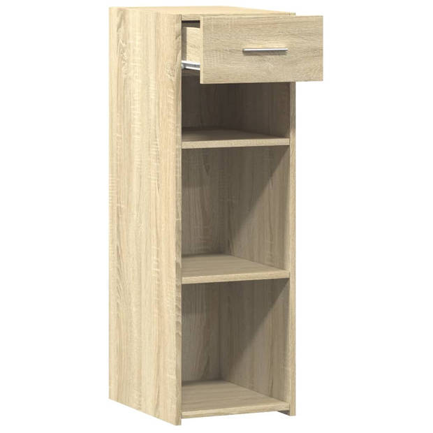 vidaXL Dressoir 30x42,5x93 cm bewerkt hout sonoma eikenkleurig