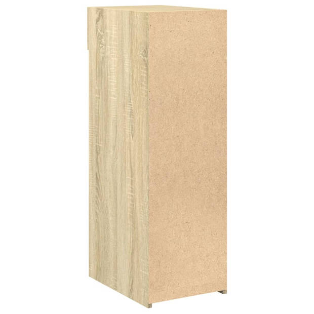 vidaXL Dressoir 30x42,5x93 cm bewerkt hout sonoma eikenkleurig