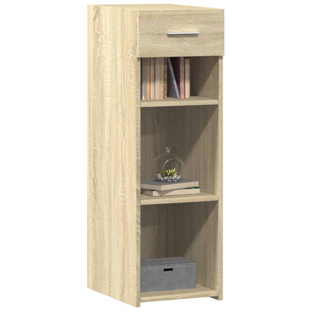 vidaXL Dressoir 30x42,5x93 cm bewerkt hout sonoma eikenkleurig