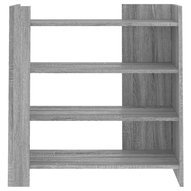 vidaXL Dressoir 73,5x35x75 cm bewerkt hout grijs sonoma eikenkleurig