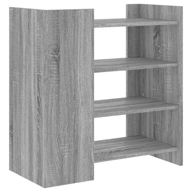 vidaXL Dressoir 73,5x35x75 cm bewerkt hout grijs sonoma eikenkleurig