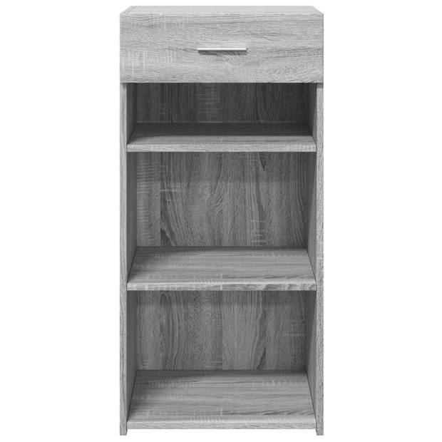 vidaXL Dressoir 45x42,5x93 cm bewerkt hout grijs sonoma eikenkleurig