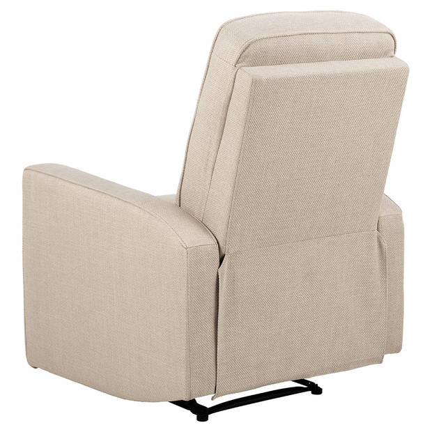 Amala fauteuil recliner met voetsteun beige.