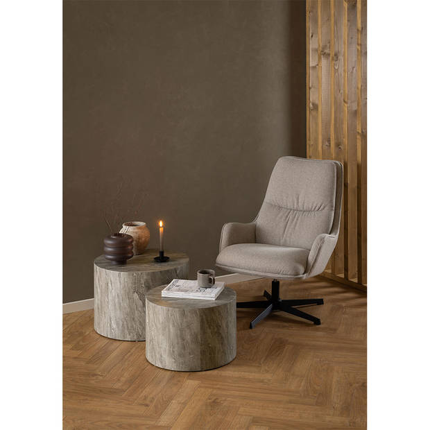 Bokom fauteuil draaifunctie beige.