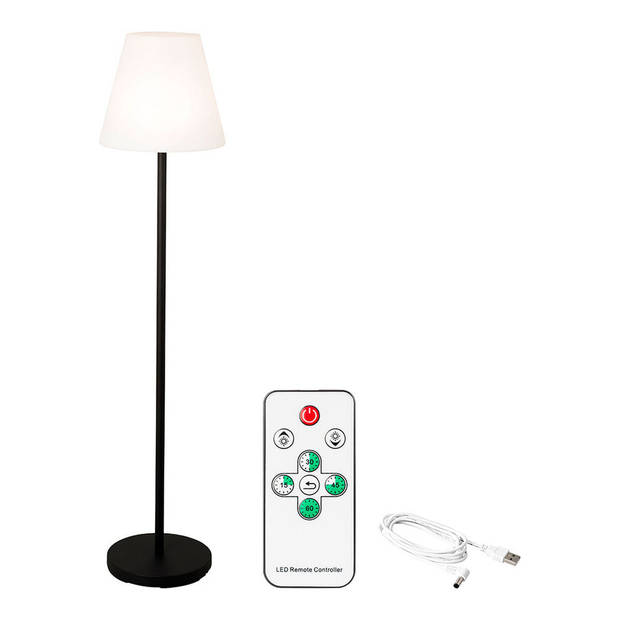 Vloerlamp Lumineo 894459 Zwart 150 cm Herlaadbaar