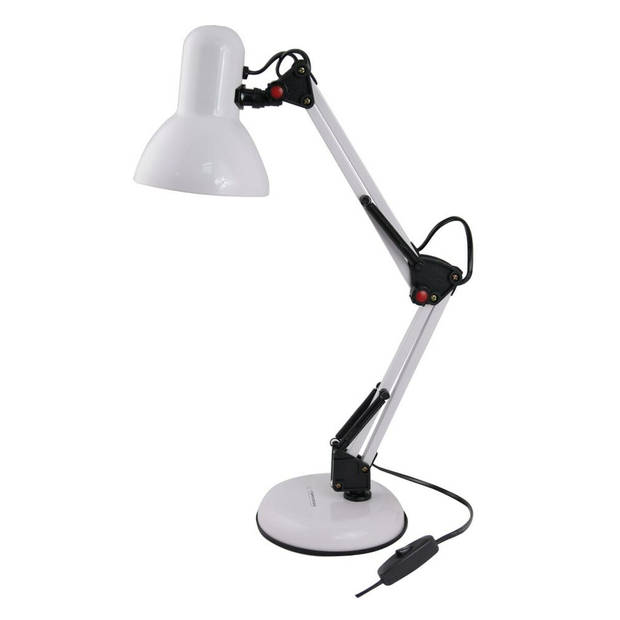 Bureaulamp Esperanza ELD112W Wit Zwart Plastic 12 W