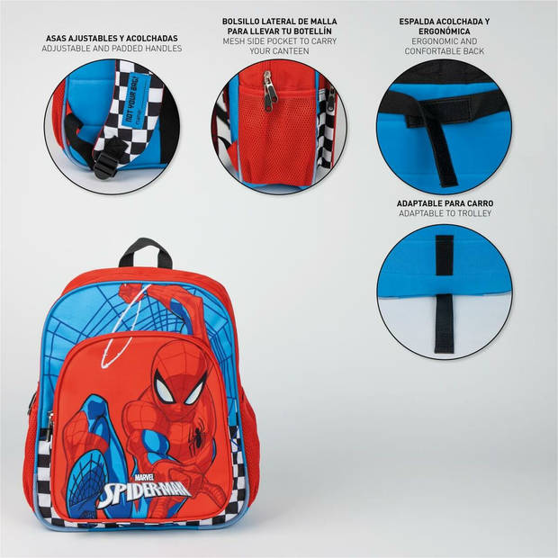 Schoolrugzak Spider-Man Rood 40 x 37 x 30 cm