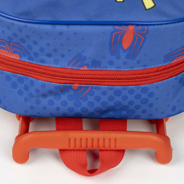 Marvel Spiderman rugzak voor kinderen - blauw - 25 x 10 x 29 cm - rugzak met ingebouwde trolley - Rugzak - kind