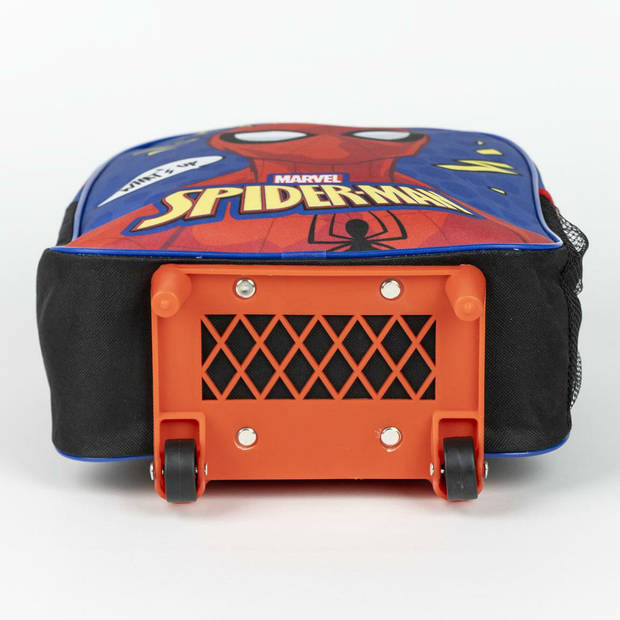 Marvel Spiderman rugzak voor kinderen - blauw - 25 x 10 x 29 cm - rugzak met ingebouwde trolley - Rugzak - kind