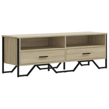 vidaXL Tv-meubel 122x34x41 cm bewerkt hout sonoma eikenkleurig