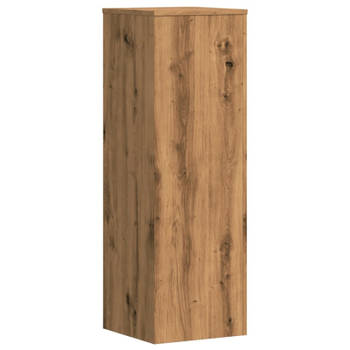vidaXL Plantenstandaard 33x33x100 cm bewerkt hout artisanaal eiken