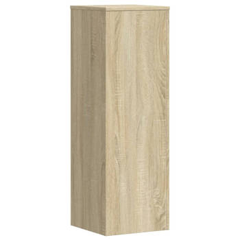 vidaXL Plantenstandaard 33x33x100 cm bewerkt hout sonoma eikenkleurig