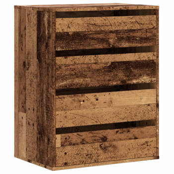 vidaXL Ladekast 60x41x76 cm bewerkt hout oud houtkleurig