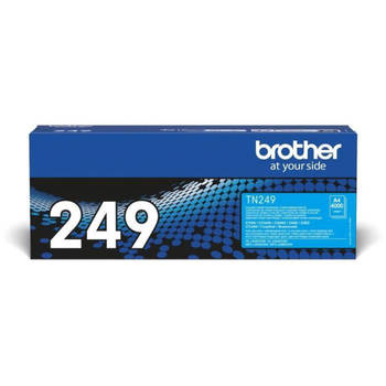 Toner met zeer hoge capaciteit - BROTHER - TN249C - Cyaan - 4000 pagina's