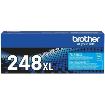 Toner met hoge capaciteit - BROTHER - TN248XLC - Cyaan - 2300 pagina's