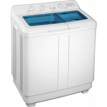 Brock XXL Grote camping wasmachine met dubbele Trommel 8,5KG was Capaciteit - 6,5Kg Centrifuge Capaciteit