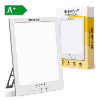 BrellaVio Daglichtlamp - 12.000 LUX - Wit - Incl. Opberghoes - Winterdepressie Lichttherapielamp - LED Lichttherapie