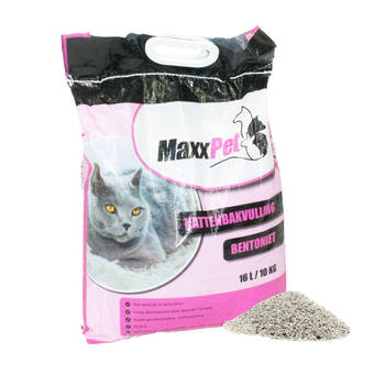 MaxxPet Kattenbakvulling - Babypoeder - Lowdust Klontvormend grove korrel - 16 Liter