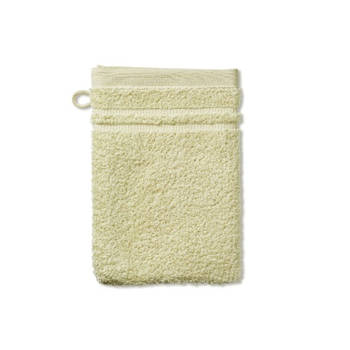 Kela - Washandje, Set van 3 Stuks, 15 x 21 cm, Zand Beige, Katoen - Kela Leonora