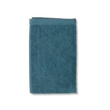 Kela - Gastendoek, Set van 3 Stuks, 30 x 50 cm, Teal Blauw, Katoen - Kela Ladessa