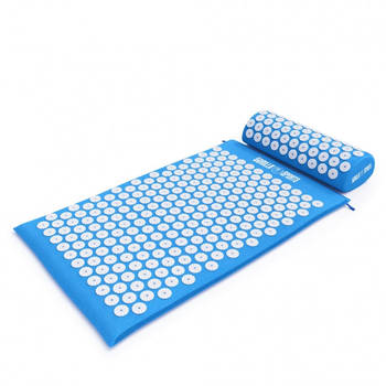 Gorilla Sports Acupressuur mat - Spijkermat - Licht Blauw