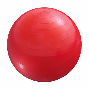 Fitnessbal Ø 75 cm - incl. Pomp - Gym bal - Yoga - Belastbaar tot 500 kg - Rood