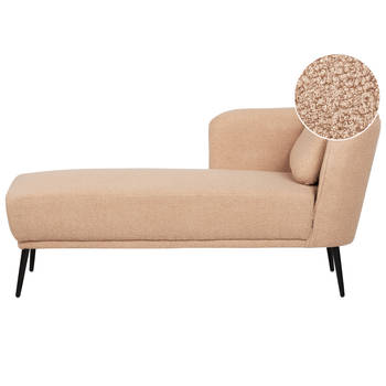 Beliani ARTHEZE - Chaise longue-Beige-Bouclé