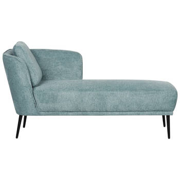 Beliani ARTHEZE - Chaise longue-Blauw-Polyester