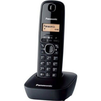 Panasonic KX-TG1611FRH Solo draadloze telefoon zonder antwoordapparaat Zwart