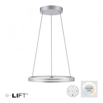 Paul Neuhaus Hanglamp E-Loop e-Lift Ø 70 cm mat chroom