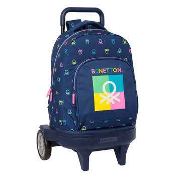 Schoolrugzak Benetton Cool Marineblauw 33 x 45 x 22 cm