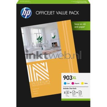 HP 903XL multipack met papier kleur cartridge