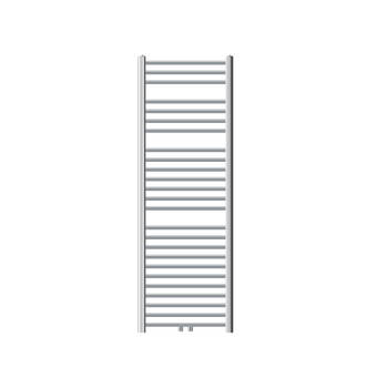 LuxeBath badkamer radiator Sahara 500 x 1500 mm, chroom, gebogen met middenaansluiting, design radiator handdoekwarmer