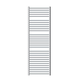 Badkamerradiator Sahara 600x1800 mm chroom gebogen met zijaansluiting LuxeBath