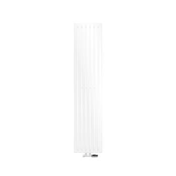 ECD Germany Design paneelradiator Stella middenaansluiting 370 x 1800 mm wit met aansluitset incl. thermostaat hoekwand,