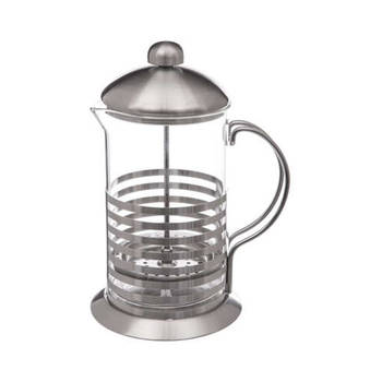 5Five Cafetiere French Press koffiezetter - koffiemaker pers - 800 ml - glas/rvs - Cafetiere