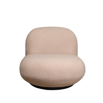 Giga Meubel - Fauteuil Teddy Beige - Zithoogte 41cm - 81x94x71cm - Swivel