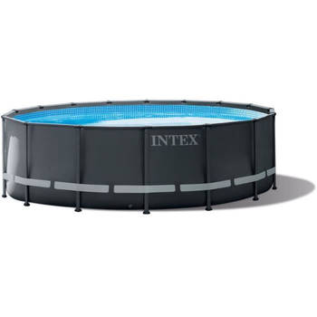 INTEX - Ultra XTR zwembadkit - Donkergrijs Ronde buis - (Ø)4,27 x (h)1,22m