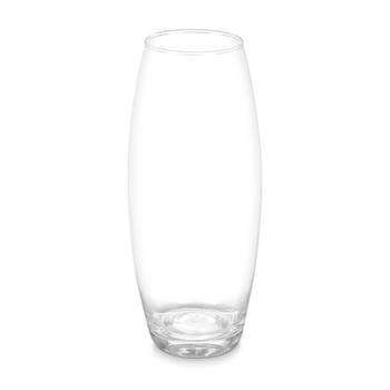 Giftdecor Bloemenvaas basic - transparant glas - D16 x H37 cm - boeketvaas - 5 liter - Vazen