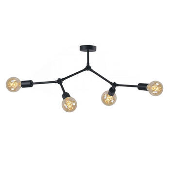 Nowodvorski Plafondlamp Twig L 79 cm H 54 cm zwart