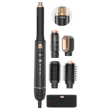 BS® Airstyler Pro: 5-in-1 Multistyler Krultang, Föhnborstel, Krulborstel & Stijlborstel - Gratis Diffuser