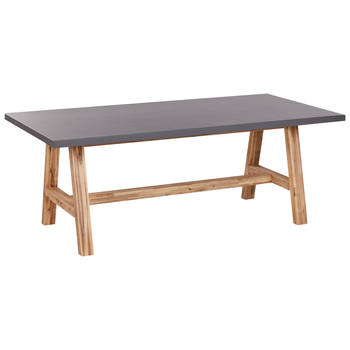 Beliani TONNARE - Tuintafel-Grijs-Vezelcement