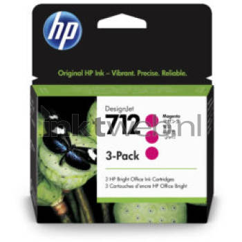 HP 712 3-pack magenta cartridge