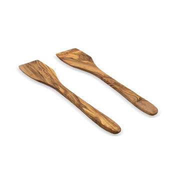 OVAL - Pure Olive Wood Spatelset 2-delig 30 cm