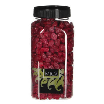 3 stuks - Mica Decorations - Marbles fuchsia fles 1 kilogram