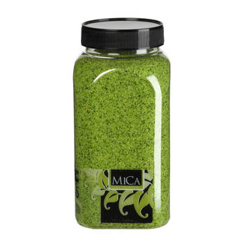 3 stuks - Mica Decorations - Zand groen fles 1 kilogram